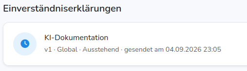 Einverständnis ausstehend